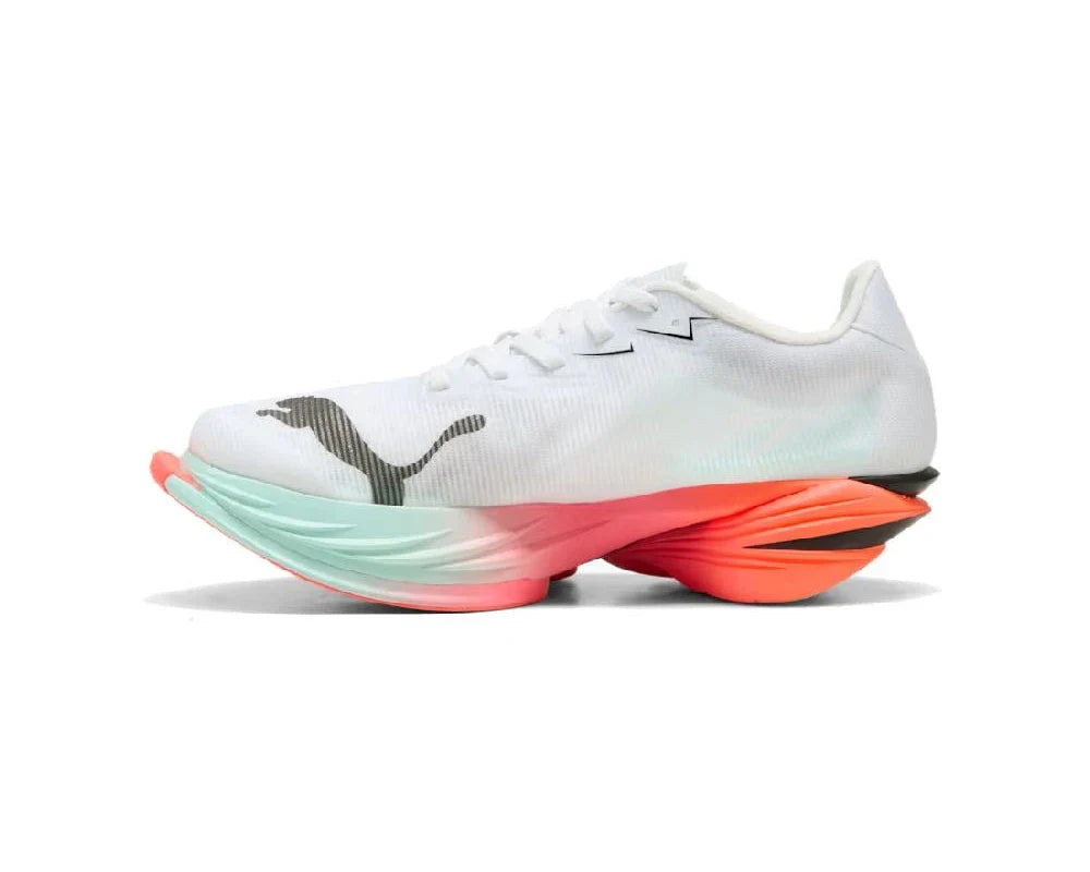 Puma Fast-R Nitro Elite 3 - Branco com Rosa e Laranja