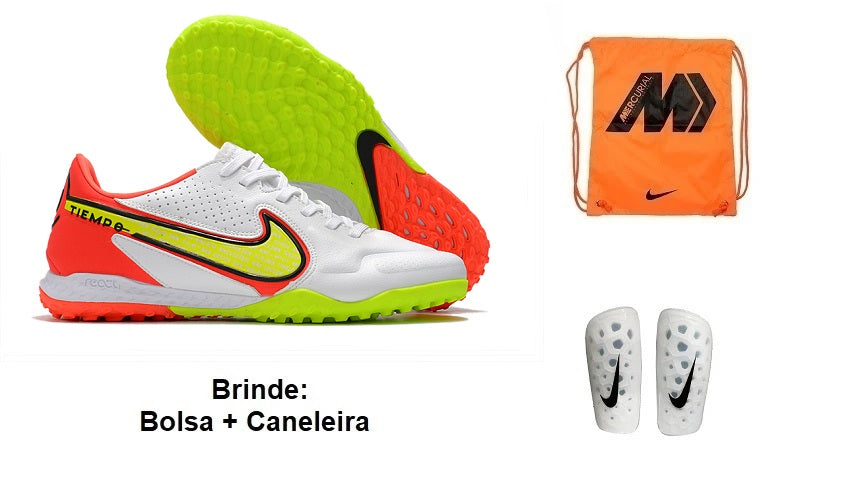 Chuteira Society Nike Tiempo Legend 9 Pro Tf  + Brinde