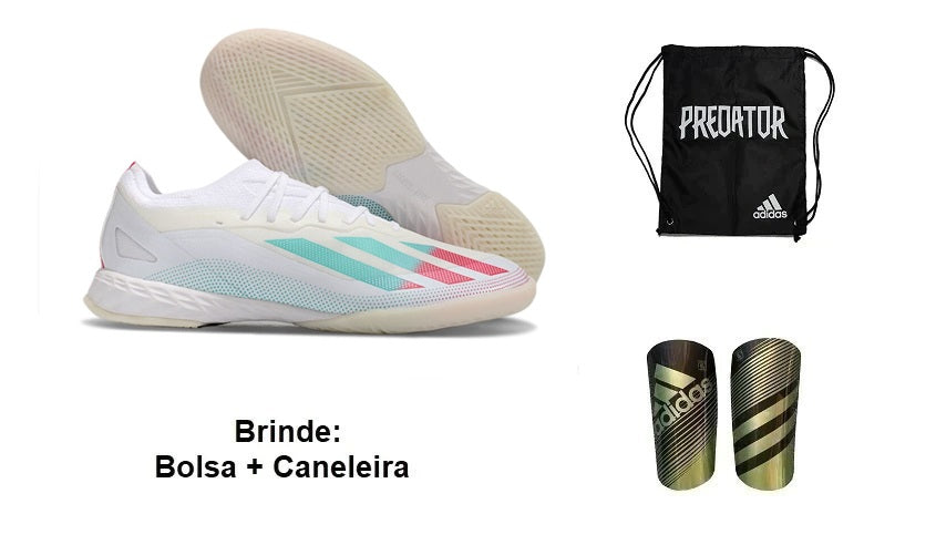 Chuteira Futsal Adidas X Crazyfast .1 (Ic) 2 + Brindes