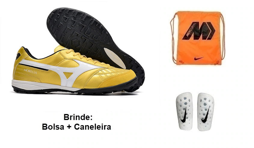 Chuteira Society Mizuno Morelia Sala Tf + Brindes
