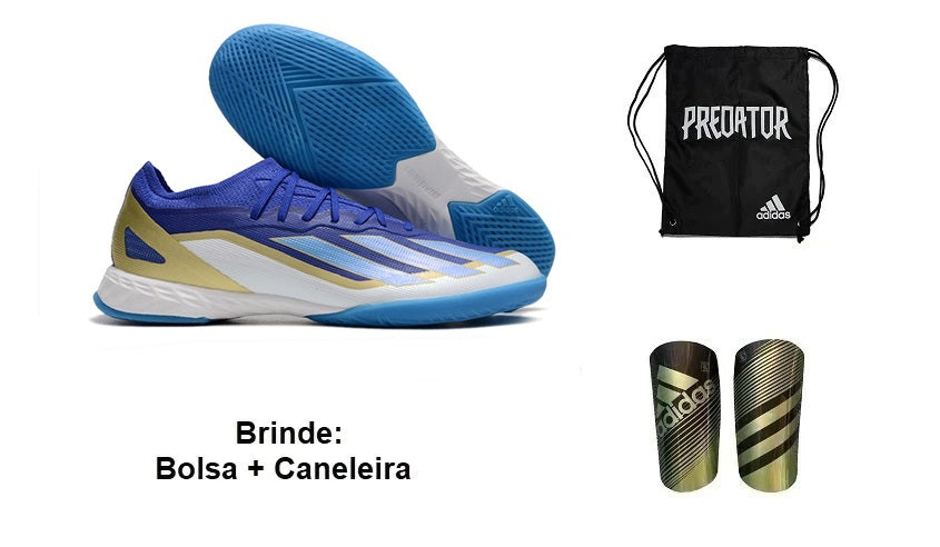 Chuteira Futsal Adidas X Crazyfast .1 (Ic) 2 + Brindes