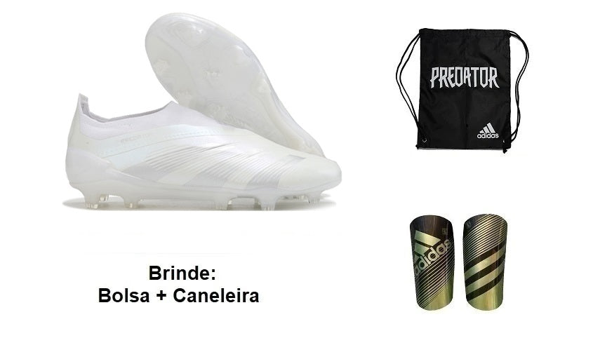 Chuteira Campo Adidas Predator Laceless Tongue (Fg)