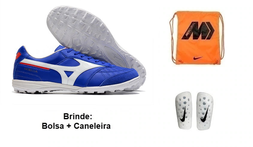 Chuteira Society Mizuno Morelia Sala Tf + Brindes