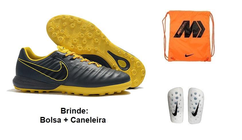 Chuteira Society Nike Tiempo Ligera Tf + Brindes