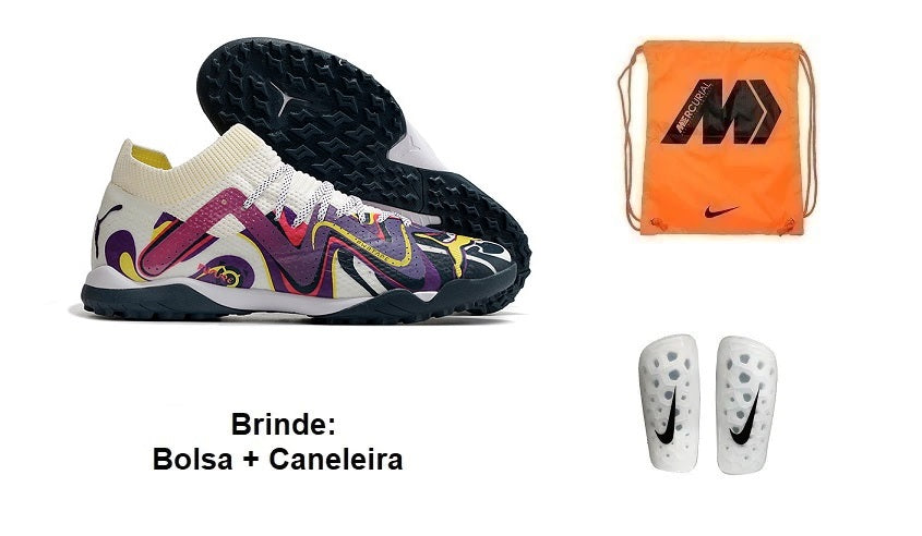 Chuteira Society Puma Future Ultimate Tf + Brindes