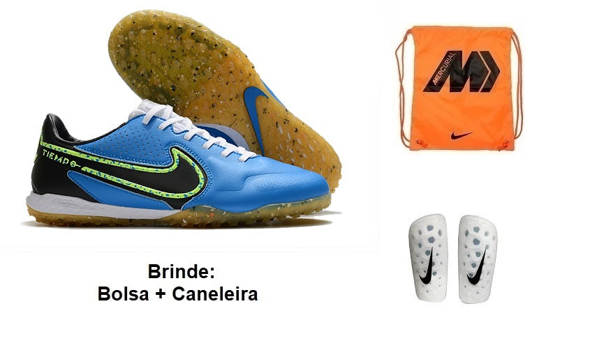 Chuteira Society Nike Tiempo Legend 9 Pro Tf  + Brinde