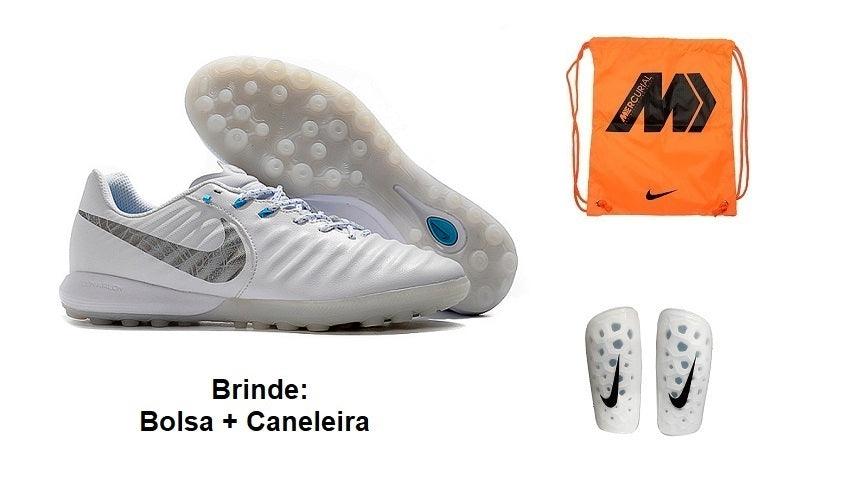Chuteira Society Nike Tiempo Ligera Tf + Brindes
